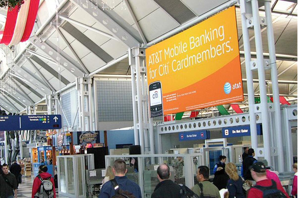 Quảng cáo tại sân bay có khả năng gia tăng tần suất tiếp xúc một cách tức thì.