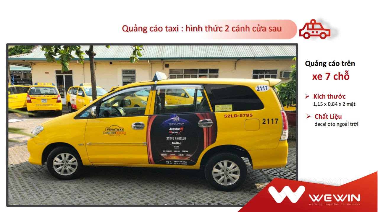 quảng cáo 2 cửa sau xe
