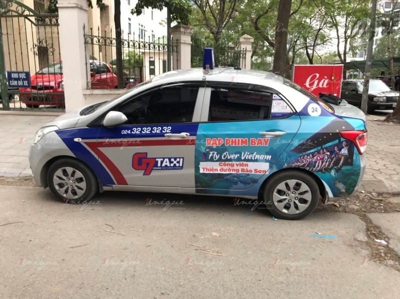 Quảng cáo taxi G7