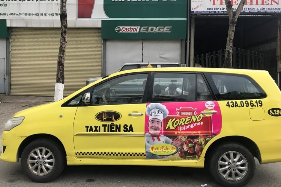 Quảng cáo taxi tại Nha Trang