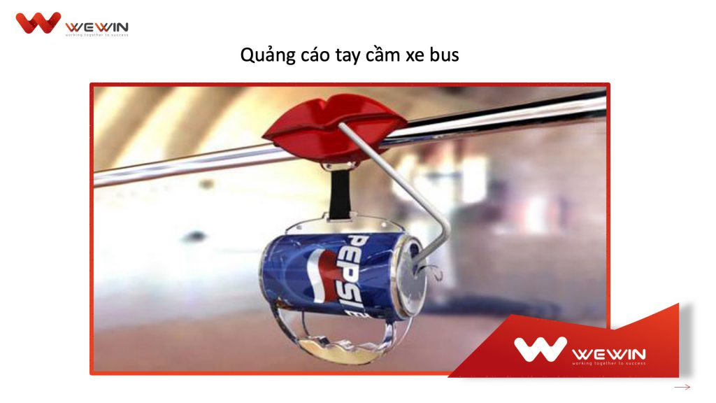 Quảng cáo trên tay cầm xe bus Quảng cáo trên tay cầm xe bus