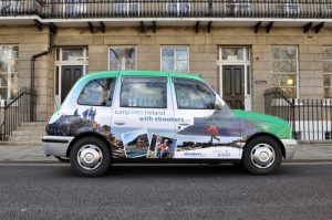 Quảng cáo Taxi có diện tích hiển thị rộng