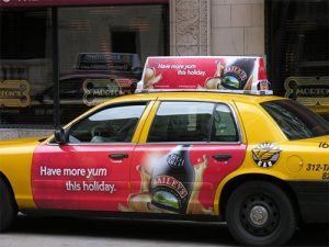 Hình thức quảng cáo Taxi độc đáo