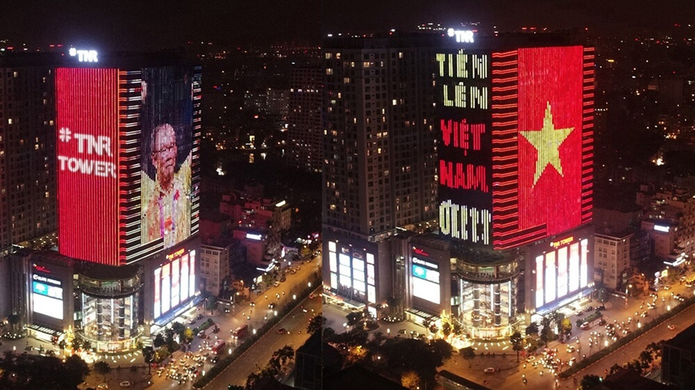 Hình ảnh quảng cáo LED tòa nhà