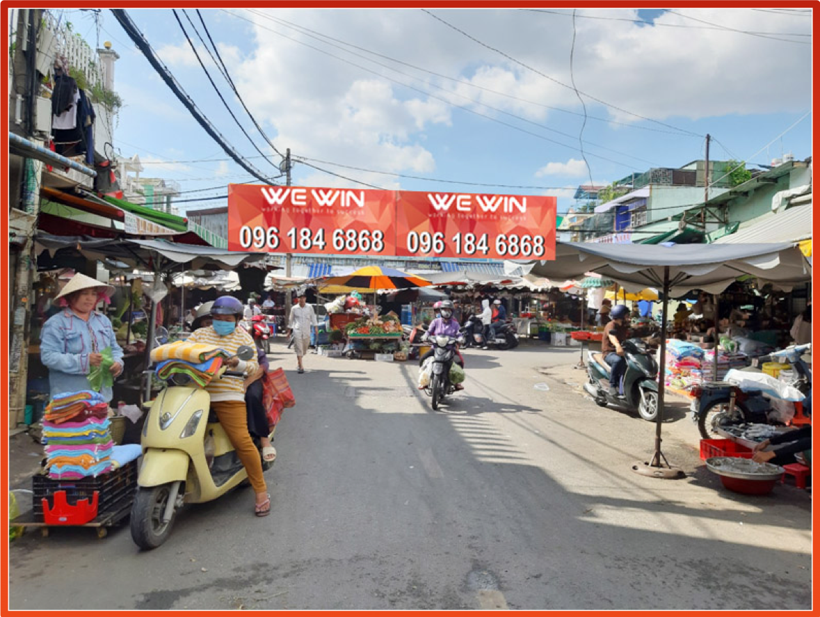 Quảng cáo tại chợ Nhị Thiên Đường - TP Hồ Chí Minh