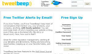 TweetBeep - công cụ quản lý mạng xã hội hiệu quả