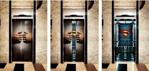Hình ảnh quảng cáo decal thang máy
