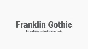 Font chữ Franklin Gothic