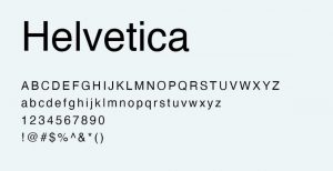 Font chữ Helvetica