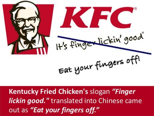 Câu khẩu hiệu của KFC tại thị trường Trung Quốc