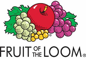 Logo cho Fruit of the Loom, một Công ty con của Berkshire Hathaway Inc.