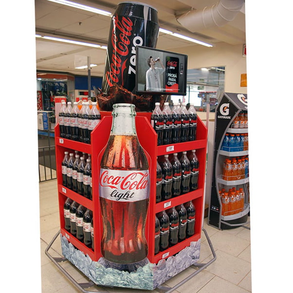 Display island của Coca Cola
