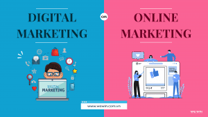 phân biệt digital marketing và online marketing