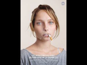 Hình ảnh trong chiến dịch “Droit des Non Fumeurs”