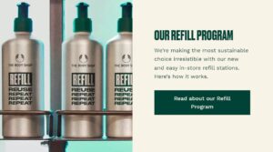 Chương trình refill của The Body Shop trong kế hoạch Sustainable