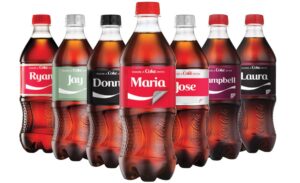 Coca Cola với chiến dịch cá nhân hóa tên khách hàng