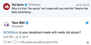 Taco Bell thường xuyên trả lời Twitter để tăng độ tương tác
