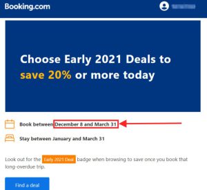 Booking.com triển khai đợt giảm giá sau năm mới